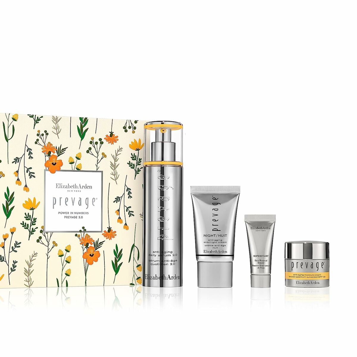 1709285197_0085805247935_R00-1200x1200-1 Elizabeth Arden Prevage Gift Set 50ml Prevage Anti-Aging Daily Serum 2.0 + 15ml Prevage Overnight Cream + 15ml Prevage Anti-Aging Moisture Cream SPF30 + 5ml Superstart Skin Renewal Booster - Image 1