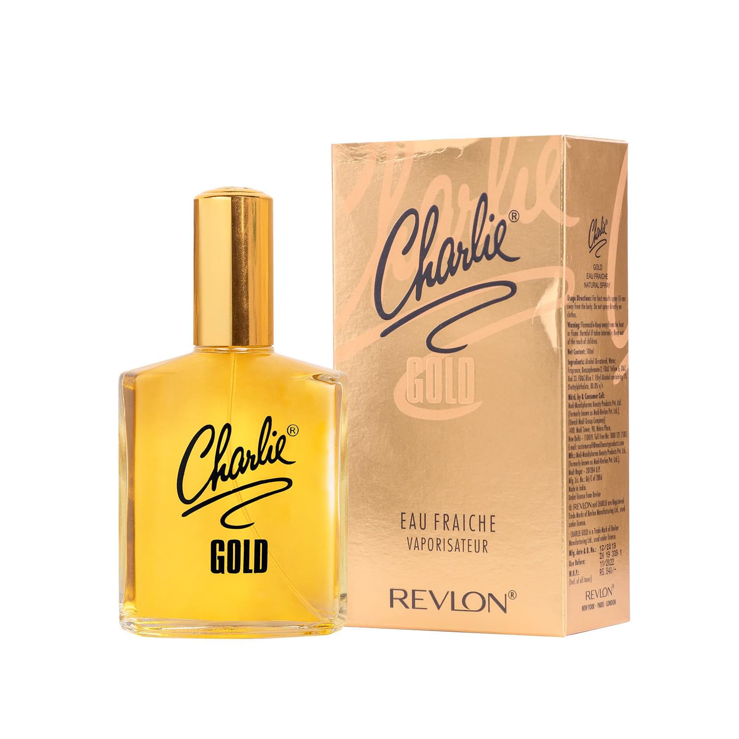 61sxiwP5FL._SL1500_ Revlon Charlie Gold Eau Fraiche 100ml Spray - Image 1