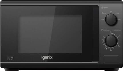 Igenix IGM0820B 20L 800W Manual Solo Microwave Black