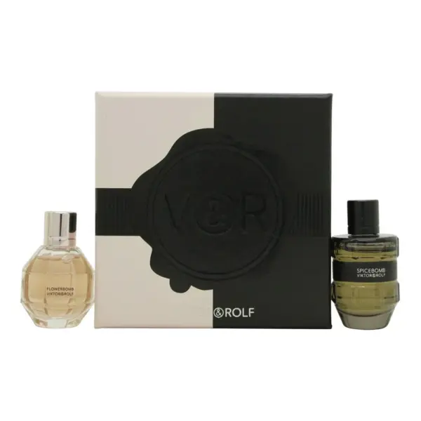 Viktor & Rolf Gift Set 7ml FlowerBomb EDP + 7ml Spicebomb EDT