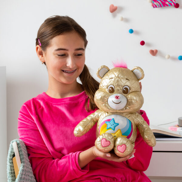 Care Bears CB22335 Dare to Care Gold Quilted 14" Plush Toy (Limited Edition) - Image 5