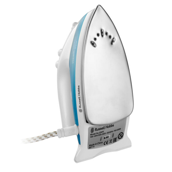 Russell Hobbs RH22470 Steam Glide Travel Iron 760W - White & Blue - Image 2