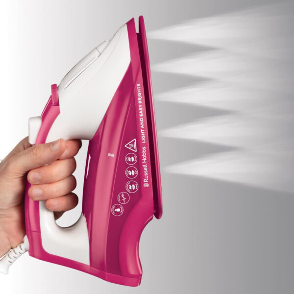 Russell Hobbs RH26480 Light & Easy Brights Steam Iron - Berry - Image 3