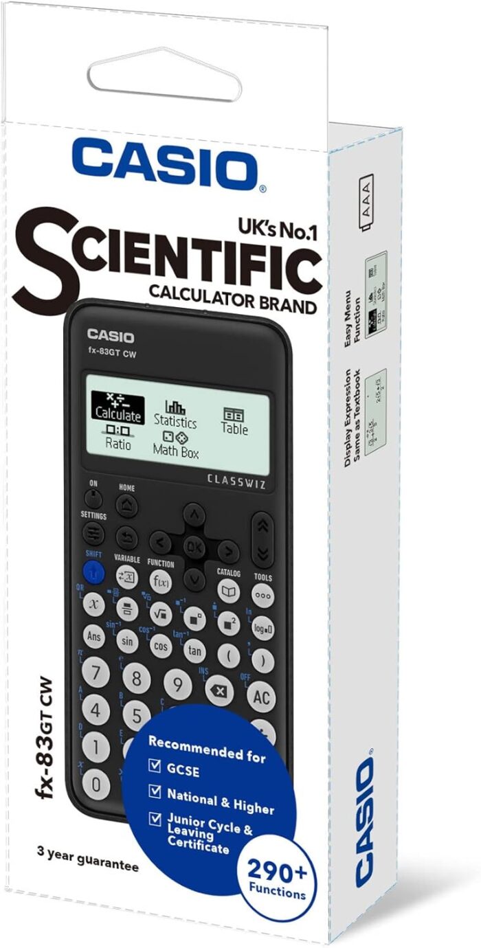 Casio FX83GTCW ClassWiz GCSE Scientific Calculator - Black - Image 3