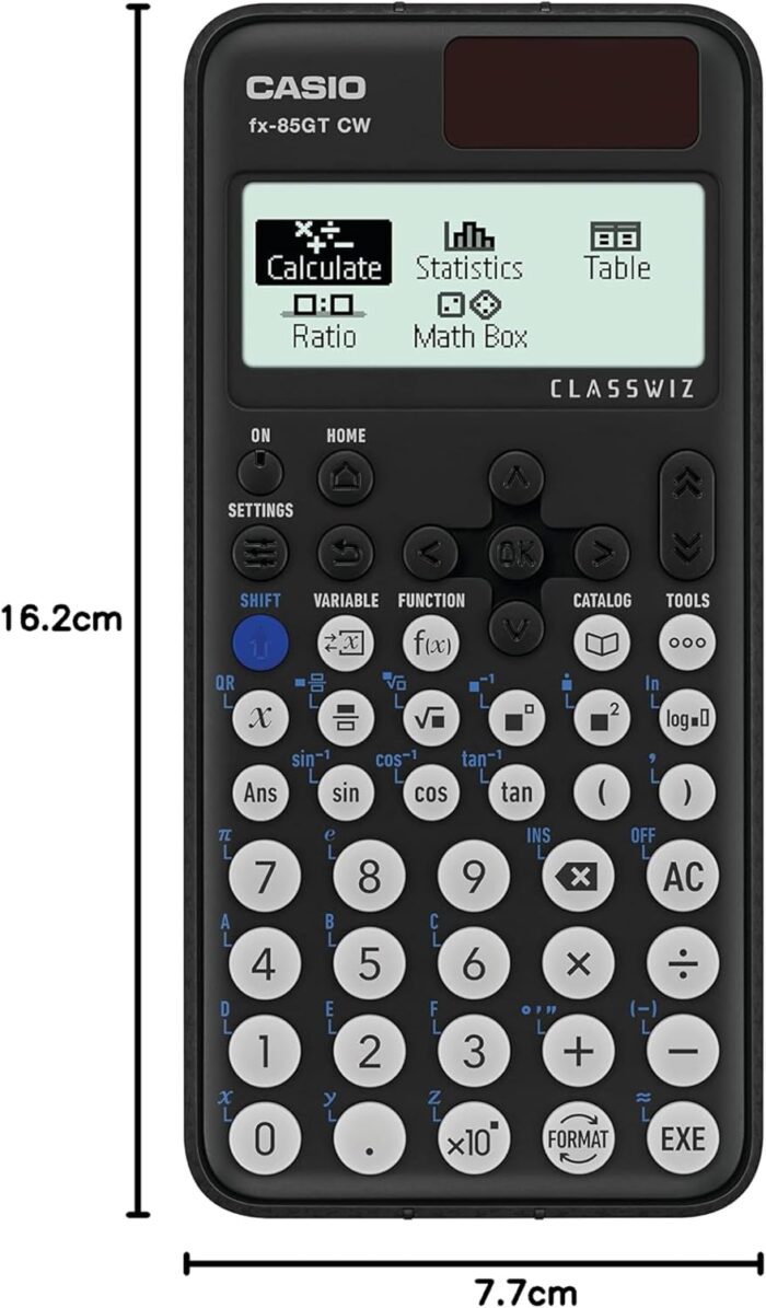 Casio FX85GTCW ClassWiz GCSE Scientific Calculator Dual Powered - Black - Image 6