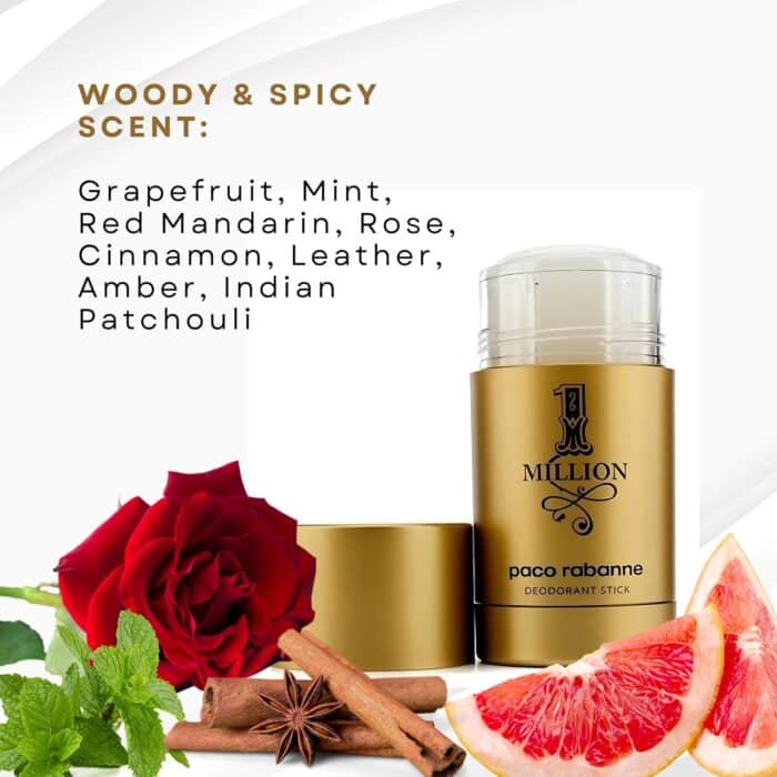 Paco Rabanne 1 Million Deodorant Stick 75ml - Image 4