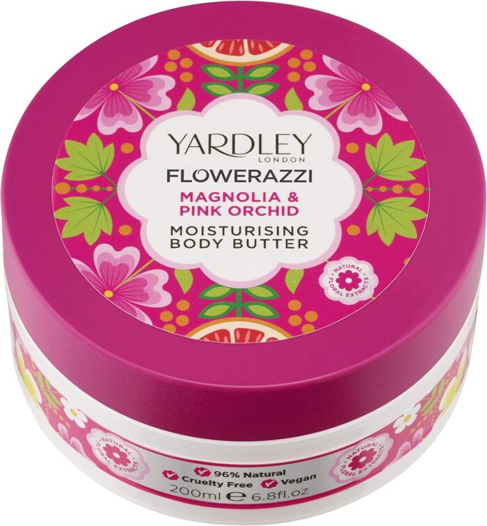 Yardley Flowerazzi Magnolia & Pink Orchid Body Butter 200ml
