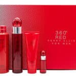 Perry Ellis 360 Red for Men Gift Set 100ml EDT + 90ml Shower Gel + 200ml Deodorant Spray + Mini 7ml EDT