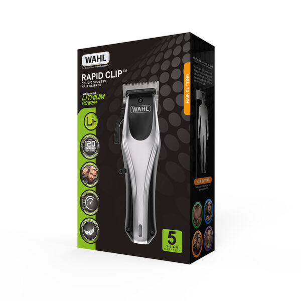 Wahl 9657-017 Rapid Clip Cord/Cordless Hair Clipper - Image 3