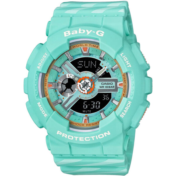 Casio BA110CH/3A Baby-G Ladies Watch with Resin Strap - Green