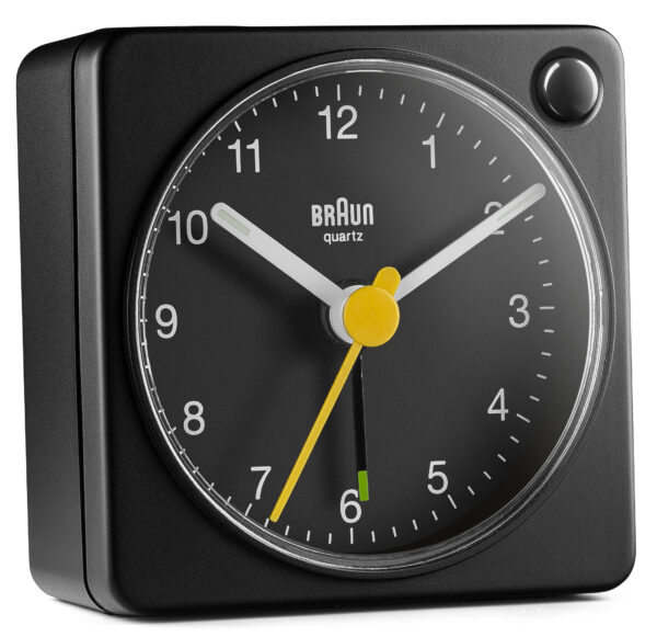 Braun BC02XB Classic Travel Analogue Alarm Clock with Snooze and Light - Black - Image 4