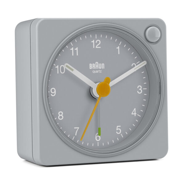 Braun BC02XG Classic Travel Analogue Alarm Clock with Snooze and Light - Grey - Image 3