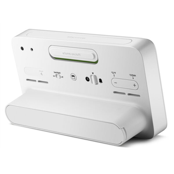 Braun BC10W Digital Alarm Clock with Date, Month and Temperature - White - Image 5