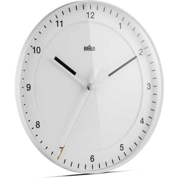 Braun BC17W Classic Large Analogue Wall Clock with Silent Sweep Movement -White - Image 2