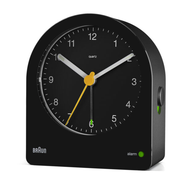 Braun BC22B Classic Analogue Alarm Clock with Snooze & Continuous Backlight - Black - Image 2
