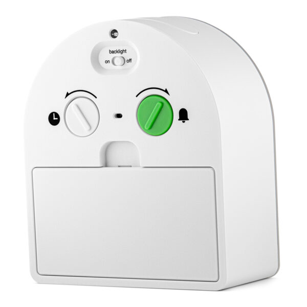 Braun BC22W Classic Analogue Alarm Clock with Snooze and Continuous Backlight - White - Image 5