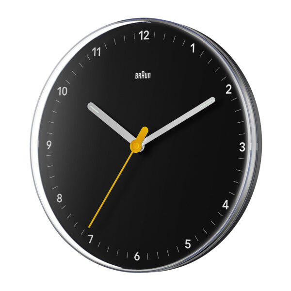 Braun BC26B Classic Analogue Wall Clock with Silent Sweep Movement - Black - Image 5