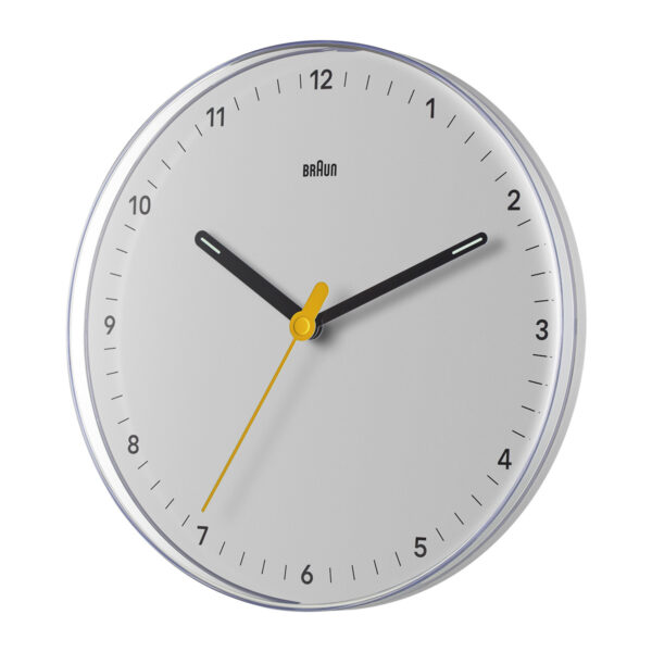 Braun BC26W Classic Analogue Wall Clock with Silent Sweep Movement - White - Image 5