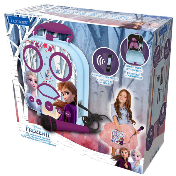 Lexibook BTC050FZ Disney Frozen II My Secret Portable Karaoke with Microphone - Image 5
