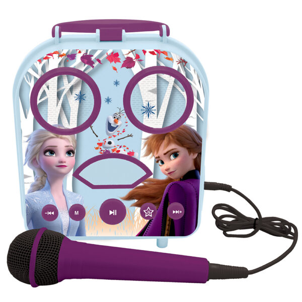 Lexibook BTC050FZ Disney Frozen II My Secret Portable Karaoke with Microphone - Image 4