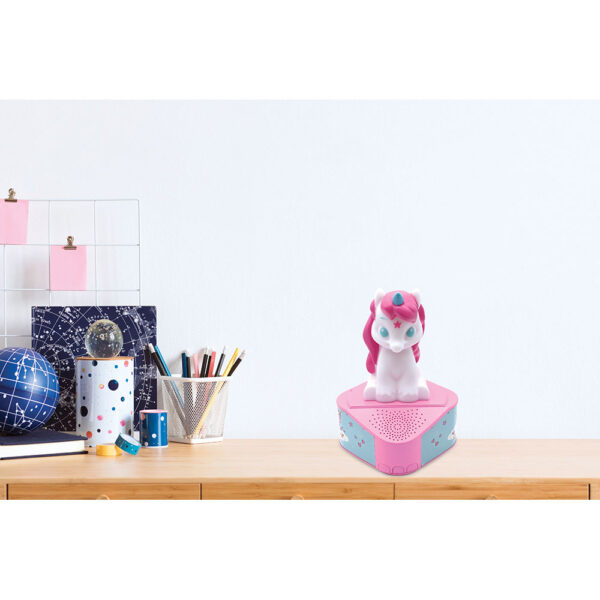 Lexibook BTD80UNI Bluetooth Speaker with Unicorn Luminous Figurine - Image 3