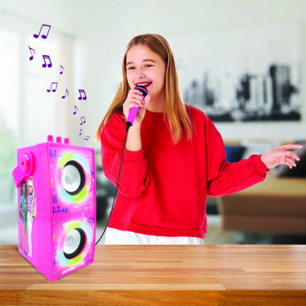 Lexibook BTP180BBZ Barbie Portable Bluetooth Speaker with Lights & Microphone - Image 5