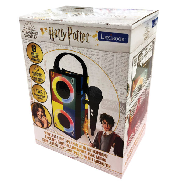 Lexibook BTP180HPZ Harry Potter Portable Bluetooth Speaker with Lights & Microphone - Image 4