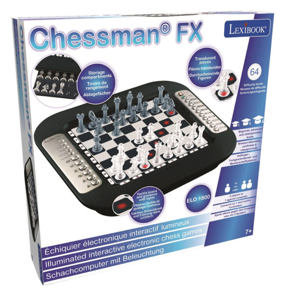 Lexibook CG1335 Chessman FX Electronic Chess Game with Touch Sensitive Keyboard - Image 2