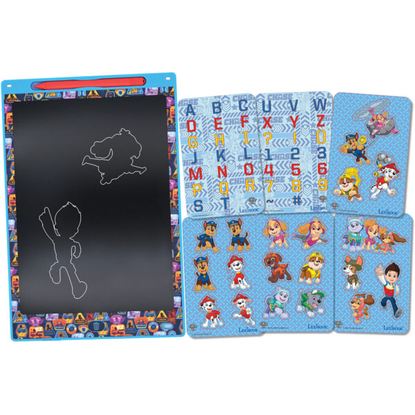 Lexibook CRT10PA Paw Patrol 11 inch Multicolor Learning Drawing E-ink Tablet with Stencils - Image 4