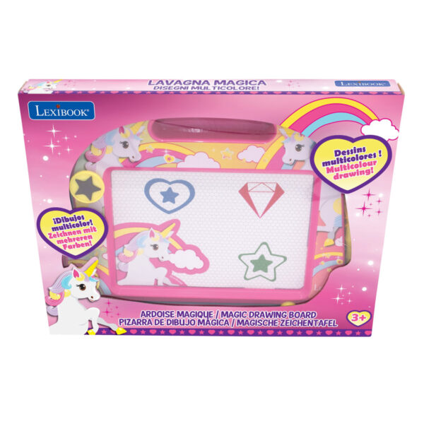 Lexibook CRUNI550 Unicorn Magnetic Multicolor Drawing Board - Image 4