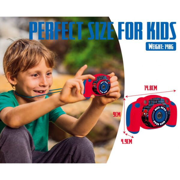 Lexibook DJ080SP Spider-Man Children's Camera with Photo and Video Function - Image 3