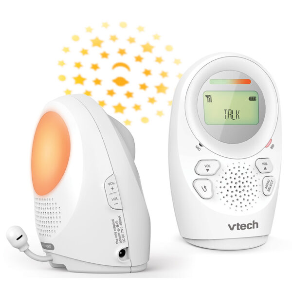 Vtech VHDM1212 Digital Baby Video Monitor with Glow on Ceiling Projection & Room Temp - Image 2