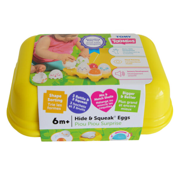 Tomy E73560 Toomies Play to Learn - Hide "n" Squeak Eggs - Image 3