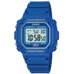 Casio F-108WH-2AEF Mens Classic Digital Watch with Blue Resin Strap