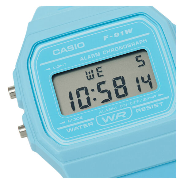 Casio F-91WC-2AEF Classic Digital Watch - Vibrant Blue - Image 2