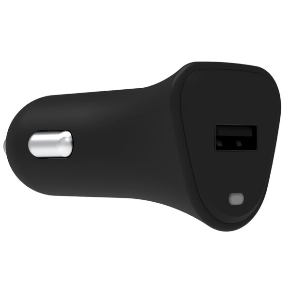 Griffin Single Port GP-135-BLK 2.4A USB Car Charger with Lightning Cable - Black - Image 5