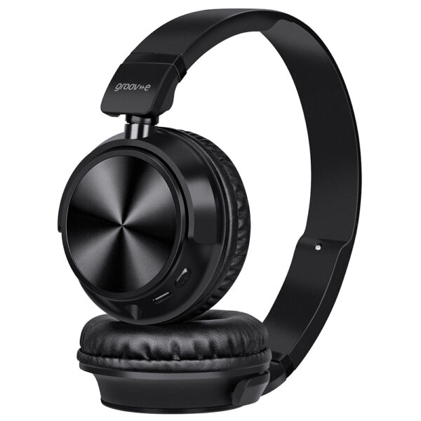Groov-e GVBT1300BK Pulse Wireless Bluetooth Stereo Headphones - Black - Image 3