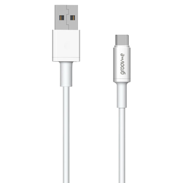 Groov-e GVMA003WE USB-C to USB-A Charging Cable 2M - White