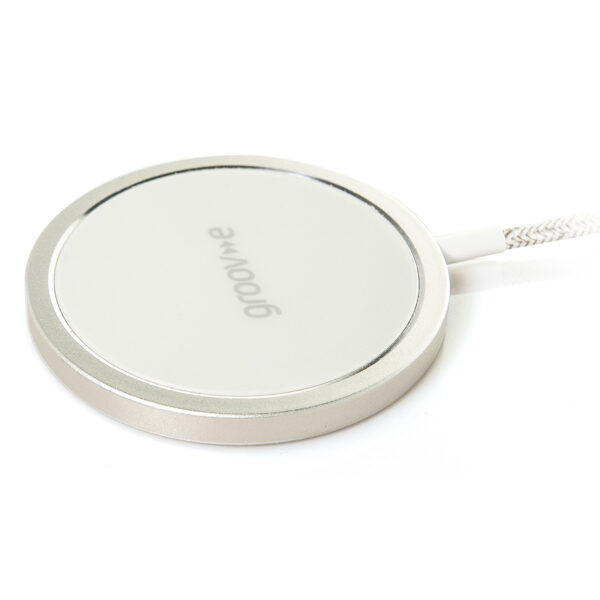 Groov-e GVMA141WE Magnetic Wireless Charger 15W – White: Fast Charging Solution - Image 2