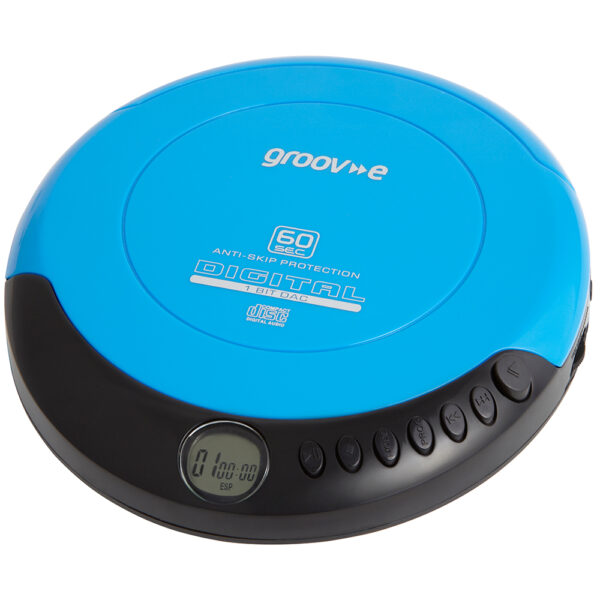 Groov-e GVPS110BE Retro Series Personal CD Player - Blue