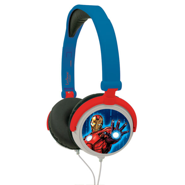 Lexibook HP010AV Marvel Avengers Foldable Stereo Headphones with Volume Limiter