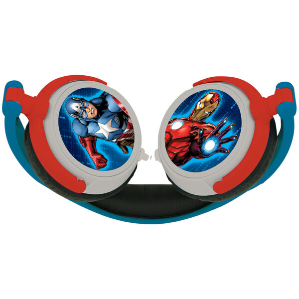 Lexibook HP010AV Marvel Avengers Foldable Stereo Headphones with Volume Limiter - Image 2