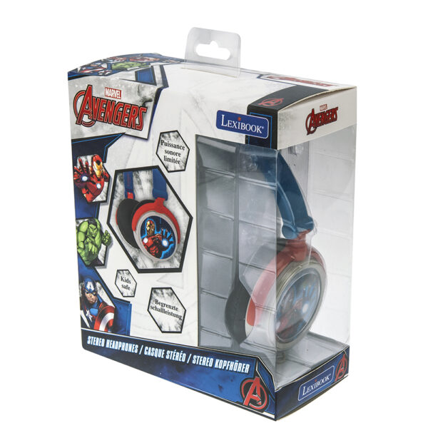 Lexibook HP010AV Marvel Avengers Foldable Stereo Headphones with Volume Limiter - Image 4