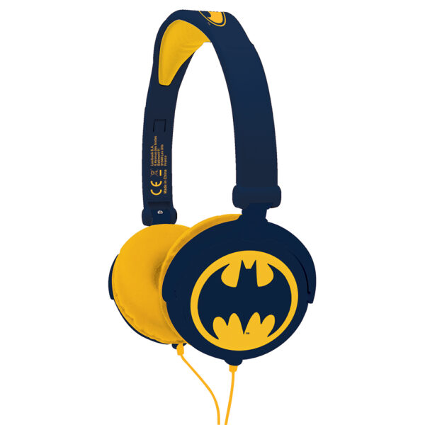 Lexibook HP015BAT Batman Foldable Stereo Headphones with Volume Limiter