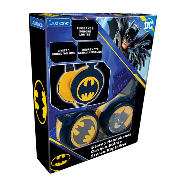 Lexibook HP015BAT Batman Foldable Stereo Headphones with Volume Limiter - Image 5