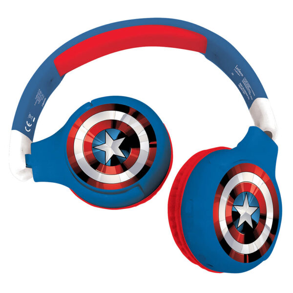 Lexibook HPBT010AV Marvel Avengers Bluetooth & Wired Foldable Headphones