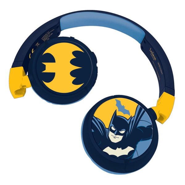 Lexibook HPBT010BAT Batman Bluetooth & Wired Foldable Headphones