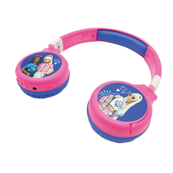 Lexibook HPBT010BB Barbie Bluetooth & Wired Foldable Headphones - Image 4