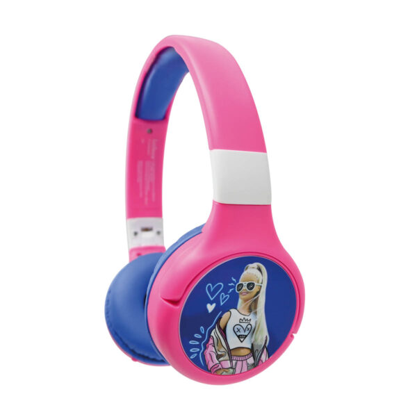 Lexibook HPBT010BB Barbie Bluetooth & Wired Foldable Headphones - Image 3