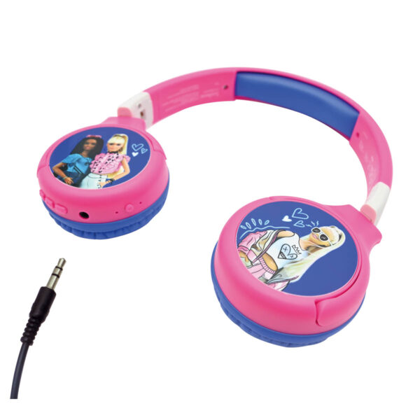 Lexibook HPBT010BB Barbie Bluetooth & Wired Foldable Headphones - Image 5